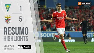 Highlights  Resumo Estoril Praia 15 Benfica Liga 2223 12 [upl. by Skye]