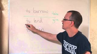 QampA Whats the difference borrow lend amp loan [upl. by Grenier436]