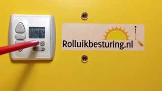 Rolluikbesturingnl  Een quotnaar bovenquot tijd instellen  Somfy Chronis Uno Easy Handleiding [upl. by Macintyre]