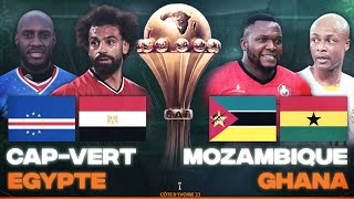 🔴🇨🇻🇪🇬 CAP VERT  EGYPTE  🇲🇿🇬🇭 MOZAMBIQUE  GHANA  3EME JOURNEE CAN 2024  CAN 2023  CAN 2024 [upl. by Sindee]