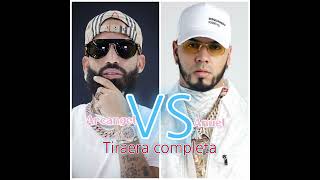 Arcangel vs Anuel  Tiraera Completa [upl. by Liamsi]