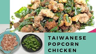 Taiwanese Popcorn Chicken with Basil  Fried Chicken  Mother Natures Recipes [upl. by Letnom]