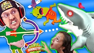 MOMMY CAN I SHOOTA SHARK PWEEEZ đźŚŠ BOWMASTERS Game w FGTEEV Duddy Chunky Boy Skit [upl. by Kassie280]