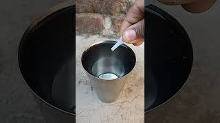 experiment garm Pani Mein Fevikwik 😂😂crazy with milk experiment shorts viral experiment [upl. by Cari]