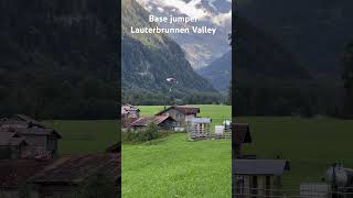 BASE jumping Lauterbrunnen [upl. by Symer]