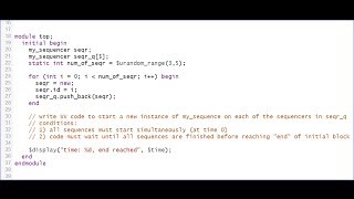 SystemVerilog Interview Question 5  Managing Objects and Threads Starting Sequences [upl. by Qooraf]