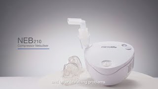 Microlife NEB 210 Innovative nebulisation system for an efficient treatment  EU Version [upl. by Ainedrag]