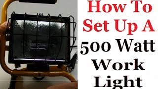 How To Set Up A Work Light [upl. by Nicolina]