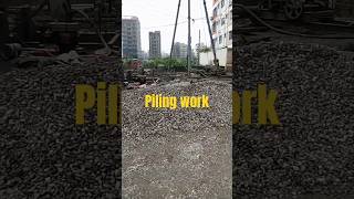 construction building machine Piling work process [upl. by Airekat]