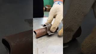 The welders secret technique for making round pipe joints at 90 degree angleslaserwelding [upl. by Carver]