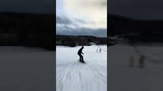 FIRST TIME ON SNOWBOARD shorts [upl. by Irrem320]