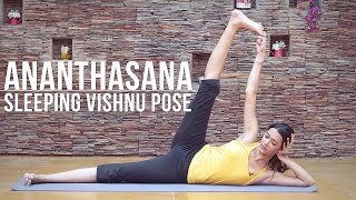 How to do Ananthasana  Sleeping Vishnu Pose [upl. by Anevad136]