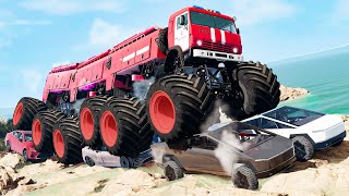 Monster Truck Crashes 31  Beamng drive [upl. by Lewap987]