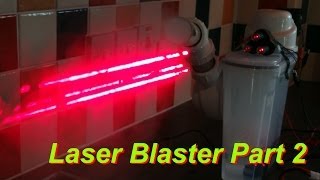 Visible Beam Laser Blaster Prop 2  Plumbing amp Testing Laser Clusters  James Bruton [upl. by Arratahs]