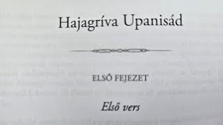 HAJAGRÍVA UPANISAD HANGOSKÖNYV HAJAGRÍVAUPANISAD UPANISADGYŰJTEMÉNY [upl. by Vierno810]