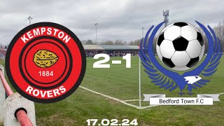 3 RED CARDS DERBY DAY MADNESS TOP VS BOTTOM  Kempston Rovers vs Bedford Town highlights [upl. by Cesare913]