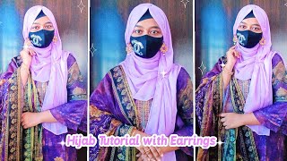 ✨Hijab Tutorial with Earrings✨Wedding Hijab StyleHijab TutorialSumaiya Alam Senha [upl. by Atineg592]