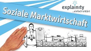 Soziale Marktwirtschaft einfach erklärt explainity® Erklärvideo [upl. by Odlaniger]