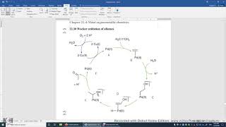 22 30 Wacker Oxidation of Alkenes [upl. by Ibocaj]