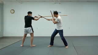 Tự vệ với 2 Thước gỗ ngắn Phần 3  SelfDefence with Double Short Wooden Rulers  Part 3 [upl. by Ellemaj28]