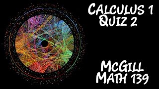 Calculus McGill Math 139  Quiz 2 [upl. by Bodrogi]