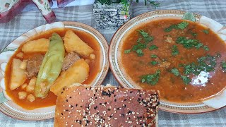 راڤو بطاطة و شريبة فريكragout de pomme de Terre et chorba شركتكم في افطوري اليوم  اطباق تقليدية 🇩🇿 [upl. by Hctub]