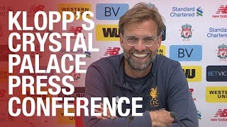 Jürgen Klopps pre Crystal Palace press conference [upl. by Leuamme843]