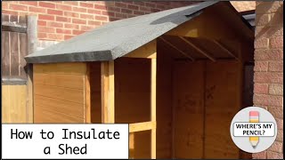 How to Insulate a Shed [upl. by Conchita299]