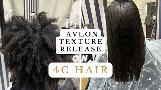 My First Avlon Texture Release on Thick 4C HairIS THIS A RELAXER [upl. by Esau]