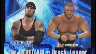 Undertaker vs Brock Lesnar  WWE Raw 2 Xbox [upl. by Utir]