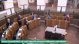 Emma Pavanelli M5S sui conti regionali ennesimo fallimento centrodestra [upl. by Oninrutas]