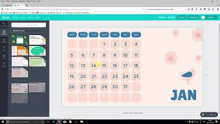 Création de Calendrier avec Canva Partie 1 [upl. by Spiegleman]