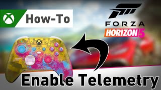 HowTo Enable Telemetry On Your Controller Forza Horizon 5 FIX Missing Telemetry Option [upl. by Hephzipa471]