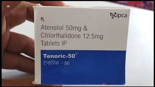 Tenoric50 Tablet  Atenolol amp Chlorthalidone Tablets  Tenoric 50mg Tablet Uses Side effect Benefit [upl. by Atikal]