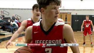 Delphos Jefferson vs Spencerville Boys Basketball 2122021 [upl. by Rasla5]