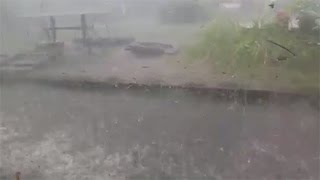 wetteronlinede Augenzeuge filmt Unwetter in Rathenow 17082015 [upl. by Anoval]