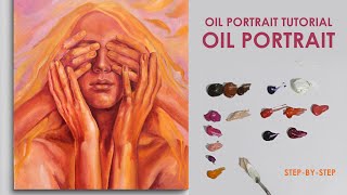 quotHow to Paint a Portrait with Hands in Warm Tones  StepbyStep Oil Painting Tutorialquot [upl. by Clemen]