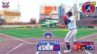 MLB The Show 24 Atlanta Braves vs Nationals  Ozzie Albies 3 HR  Franchise 19  Gameplay PS5 4K [upl. by Gabel]