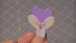 Make a Paper Violet Flower [upl. by Lede424]