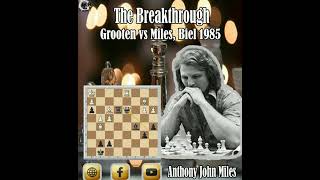 The Breakthrough  Herman Grooten vs Anthony Miles Biel 1985 [upl. by Dranik]