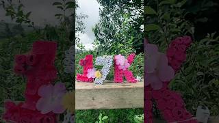 Letras 3D con flores papelcrafts craftideas art diypapercraft [upl. by Zeba]