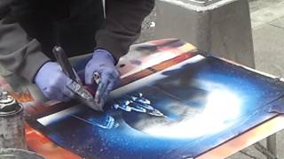 New York Spray Paint Artist [upl. by Demmy216]