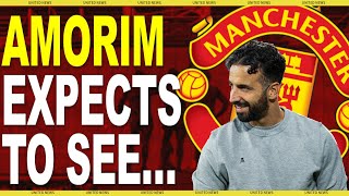 AMORIM SETS EXPECTATIONS  MANCHESTER UNITED MUFC [upl. by Hadrian]