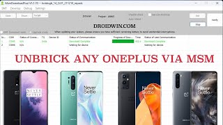 How to Unbrick any OnePlus Device via MSM Download Tool [upl. by Salba]