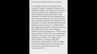 Fine Needle Aspiration Cytology [upl. by Floyd]