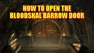 Skyrim Remastered  How to Open the Bloodskal Barrow Door Raven Rock Mine Bloodskal Blade Puzzle [upl. by Ulda]