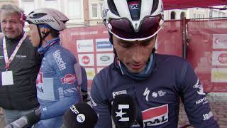 Julian Alaphilippe  Interview au départ  Kuurne  Bruxelles  Kuurne 2024 [upl. by Conlan]