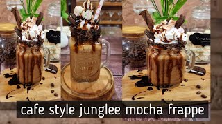 Homemade Cafe Style Mocha Frappe  Junglee Mocha Frappe  How To Make Frappe [upl. by Aime748]