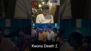 Kwons Death Reaction😢😢shorts cobrakai kwon cobrakaiseason6 sad [upl. by Eboj583]