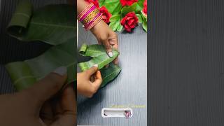 Festival decoration ideas with mango leaves  maavidakula thoranam ideas festivaldecorationideas [upl. by Yklam]